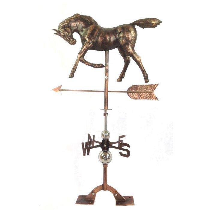 The Urban Port C215-123108 Antique Antiqued Copper Horse Weathervane Urban Port