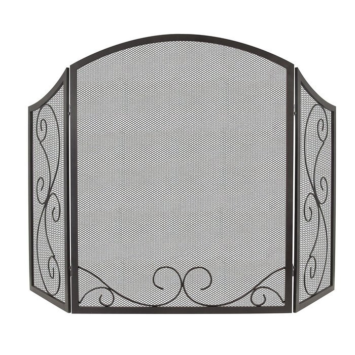 Pleasant Hearth FA995S Iris Scroll Fireplace Screen N3