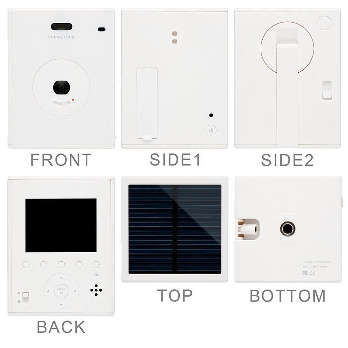 Superheadz: Sun&Cloud Self-Sunstainable Digital Camera - White N7