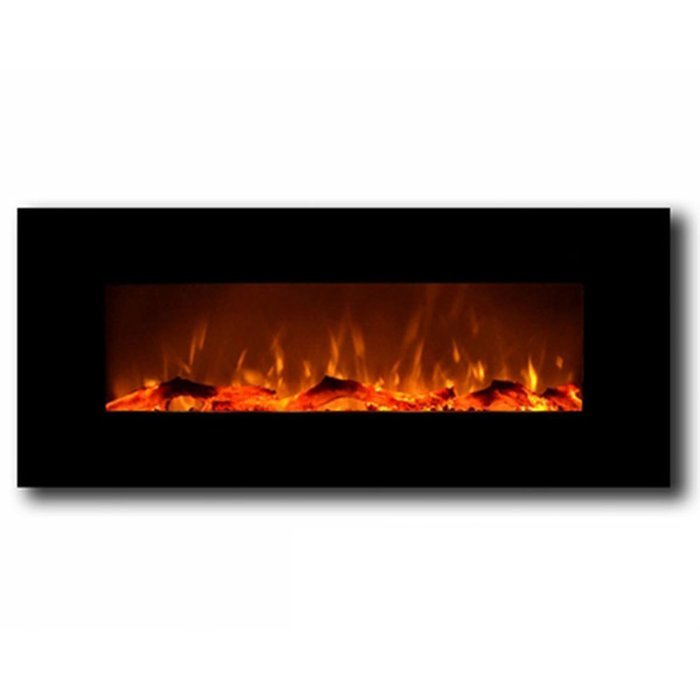 Gibson Living Liberty 50 Inch Electric Wall Mounted Fireplace in Black N4