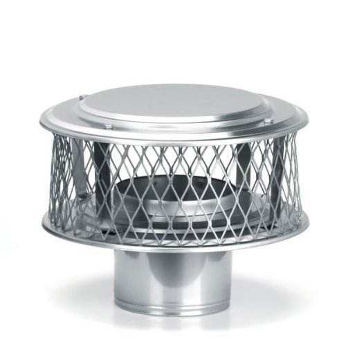 HOMESAVER 6" HomeSaver Stainless Steel Guardian Cap, 316 Alloy, 3/4 Mesh 13842