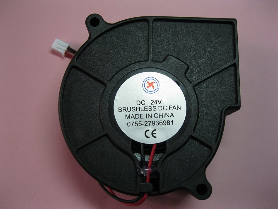 2 pcs Brushless DC Blower Fan 7530S 24V 2 Wires 75x75x30mm Sleeve-bearing Skywalking
