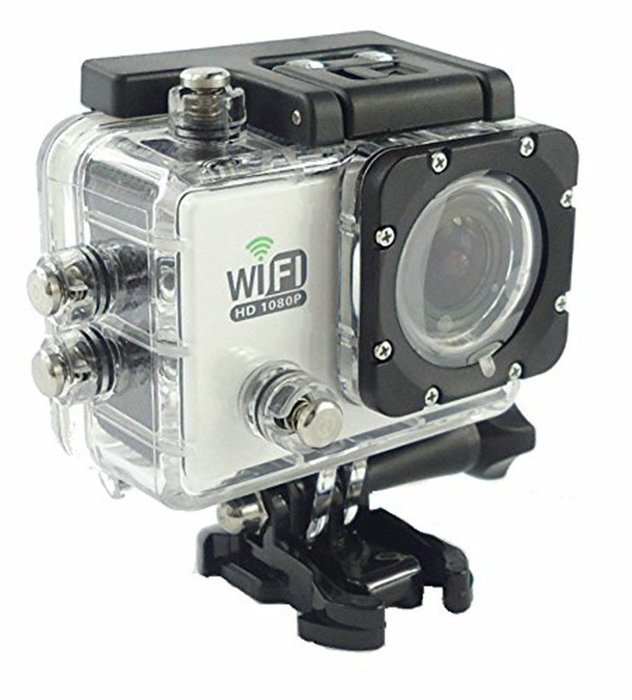 KingCool WiFi 12MP Full HD 1080P DVR Camcorder 2.0 inch 170 Degree Waterproof Sports Action Camera(Blue) N3