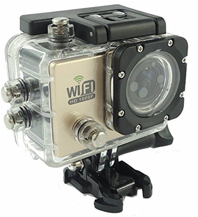 KingCool WiFi 12MP Full HD 1080P DVR Camcorder 2.0 inch 170 Degree Waterproof Sports Action Camera(Blue) N4
