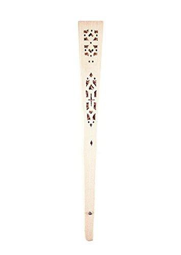 6MILES 24 Pcs Chinese Sandalwood Scented Wooden Openwork Personal Hand Held Folding Fans for Wedding Decoration... N6