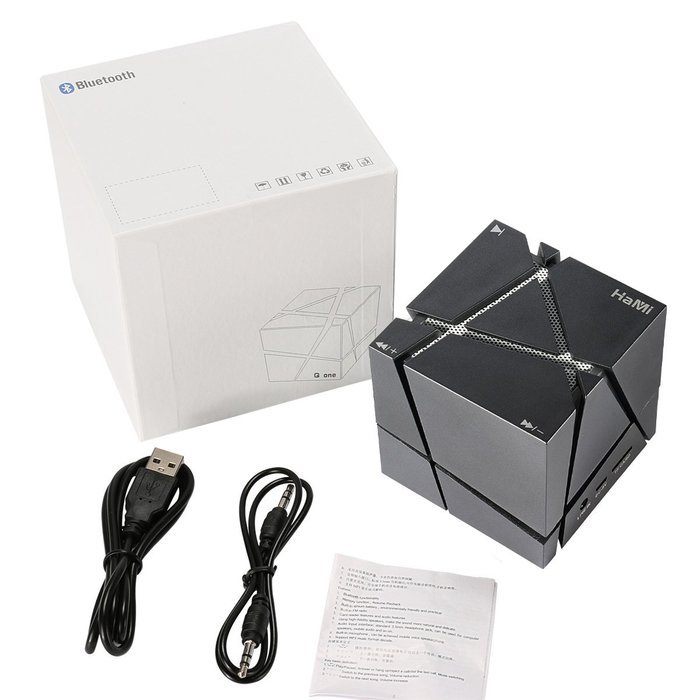 HaMi Allspark Cube Wireless Bluetooth Speaker, Led Light Portable Bluetooth Speaker Powerful Sound with Build-in... N7