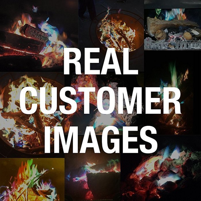 Magical Flames Vibrant & Colorful Flames for Wood Burning Fires (25 Pack) N9