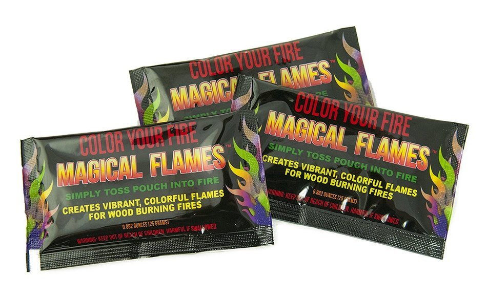 Magical Flames Vibrant & Colorful Flames for Wood Burning Fires (25 Pack) N13