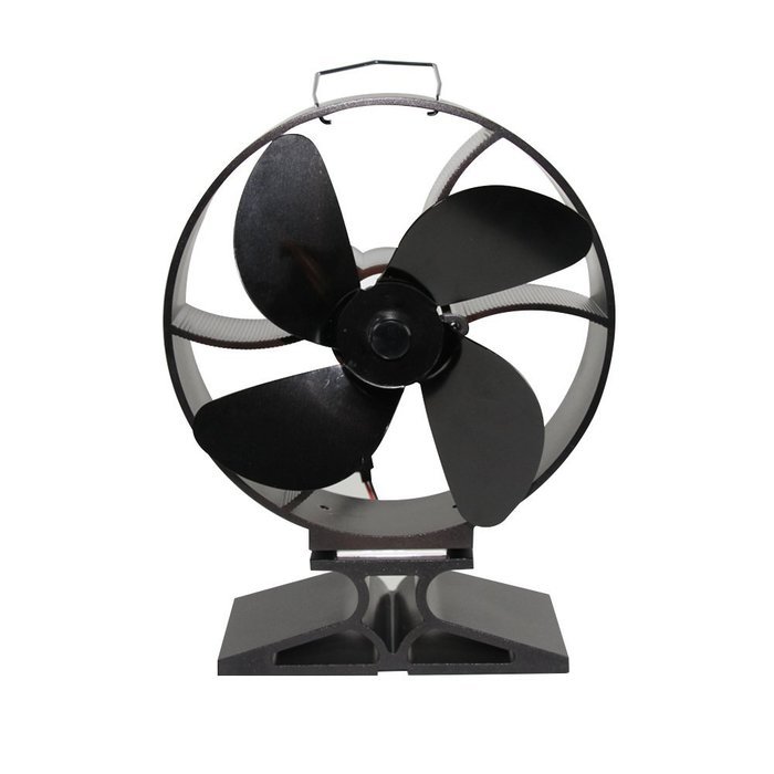 Neat834 Heat Powered Stove Fan, 4 Blades Round Wood Burning Stove Fan, High Airflow & Silent Performance, Save... N6