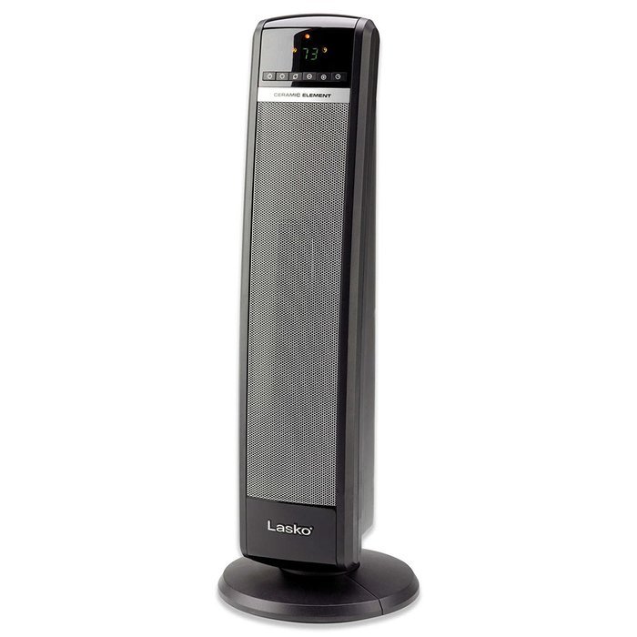 29" Lasko CT30750 3 Quiet Settings Digital Ceramic Tower Heater w/ Remote Control & Easy Grip Carry Handle, Recommended...