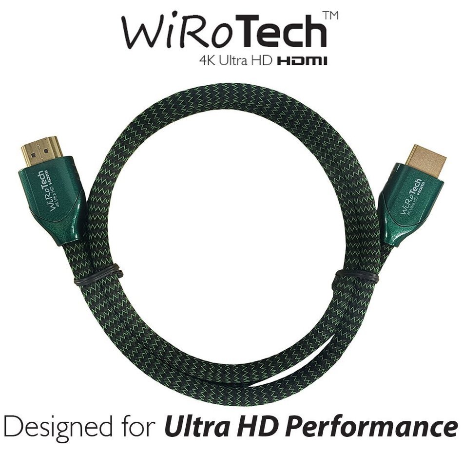 WiRoTech Green HDMI Cable 4K Ultra HD (6 Feet, Green) N20