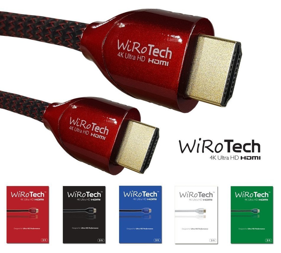 WiRoTech Green HDMI Cable 4K Ultra HD (6 Feet, Green) N24
