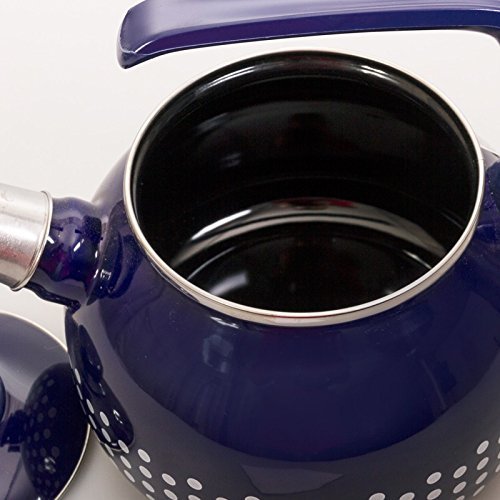 Sweet Pea Enamel Kettle. 2.1-qt. Dark Blue N5