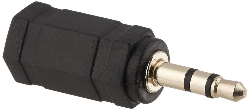 Monoprice 107129 3.5mm Stereo Plug to 3.5mm Mono Jack Adaptor, Gold Plated