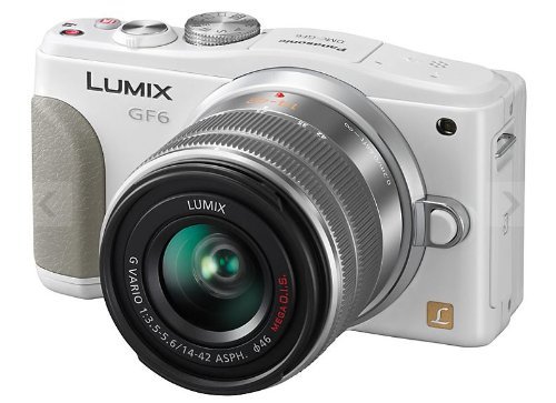 Panasonic Lumix DMC-GF6 Mirrorless Micro Four Thirds Digital Camera with 14-42mm f/3.5-5.6 II Lens (White)
