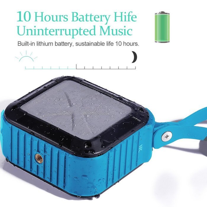 Evershop Portable Outdoor Bluetooth Speaker,Shower Waterproof Wireless Speaker with 10 hours Battery Life for... N9
