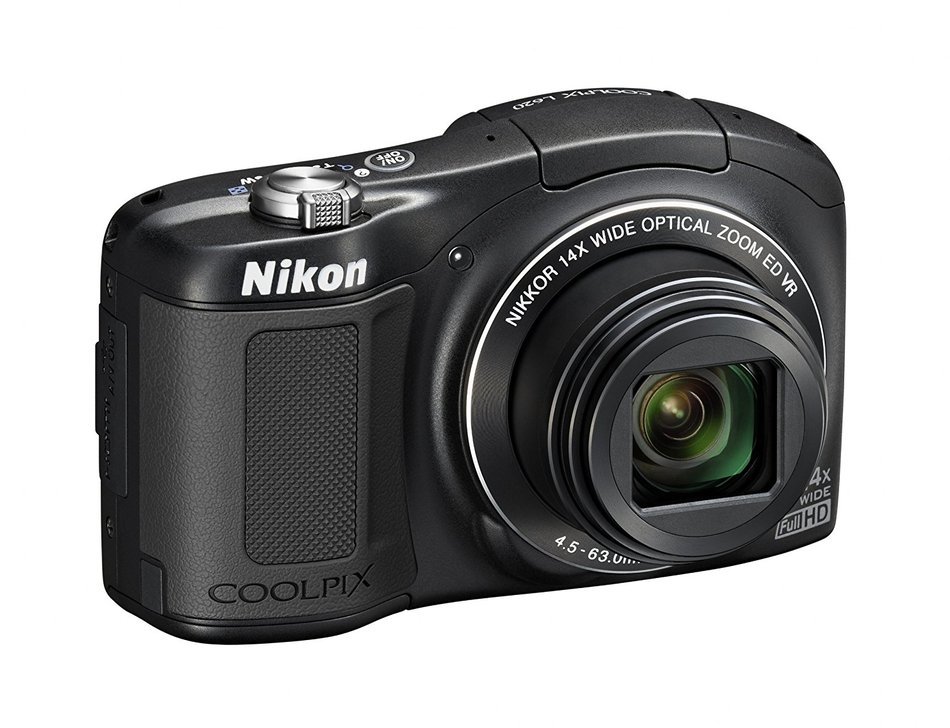 Nikon COOLPIX L620 18.1 MP CMOS Digital Camera with 14x Zoom Lens and Full 1080p HD Video (Black) (Certified Refurbished) N8