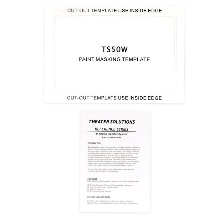 Theater Solutions TS50W 5.25-Inch Kevlar In Wall Speakers (White)