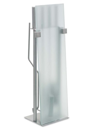 Blomus Stainless Steel Fireplace Tool Set with Glass