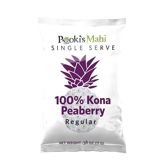 Pooki's Mahi 100% Kona Coffee, Peaberry, Single Serve for Keurig K-Cup Brewers, Medium Roast, 24 Count N3