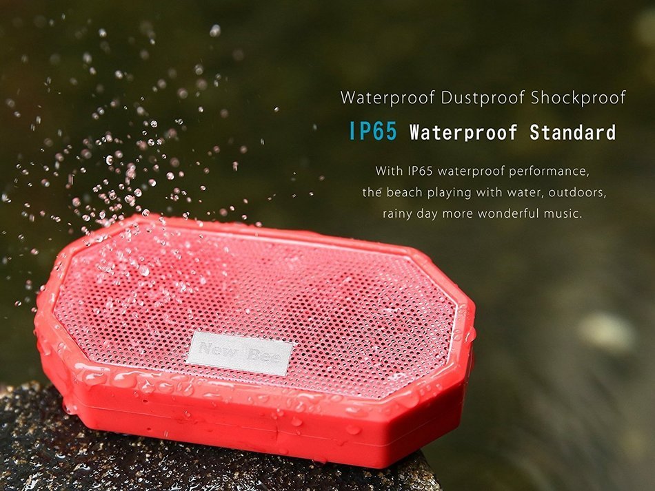Bluetooth Speaker, Mindkoo Portable Pocket Outdoor Sport IP65 Waterproof Shockproof Wireless Bluetooth V4.0 Speaker... N5