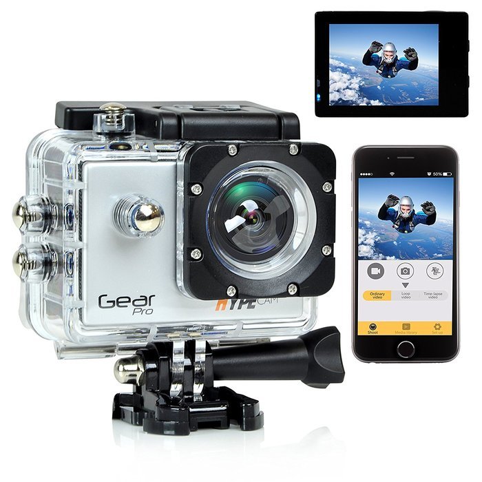 Gear Pro 4K 60fps Ultra HD Waterproof Sports Action Camera 1080P 16MP WiFi With Full Color 2.0'' LCD Display Panel N3