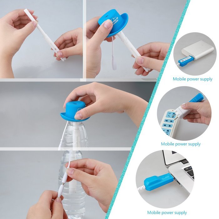 Ashbringer Portable Cool Mist Humidifier - COW007 Mini Portable Humidifying Tool Oil Diffuser with Whisper-quiet... N16