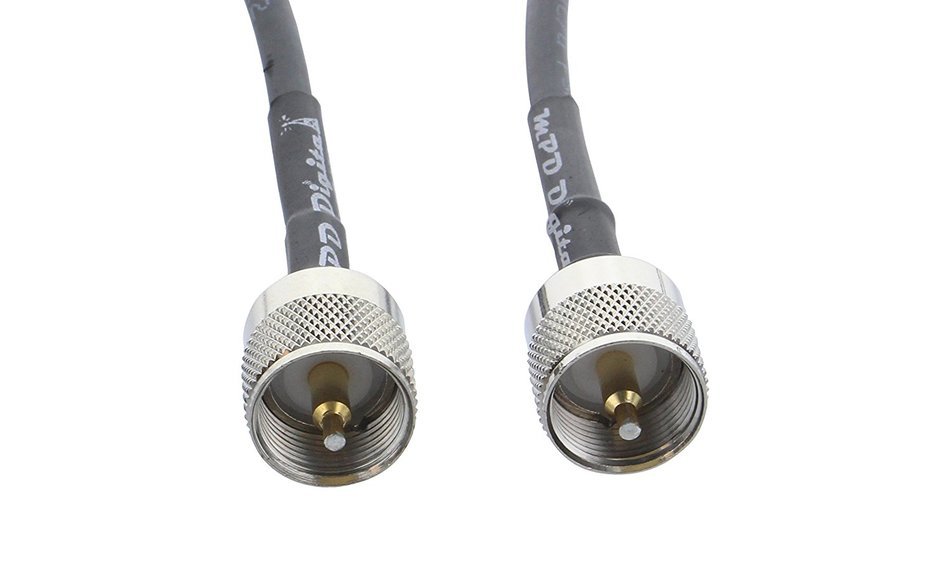 MPD Digital RG58-PL259-PL-259-male-6FT RG58 coaxial cable pigtail jumper with UHF PL-259 male connectors MILSPEC... N2