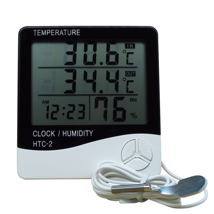 Bleiou Electronic Temperature Hygrometer Digital LCD Thermometer Humidity Meter Weather Station Indoor Outdoor... N6