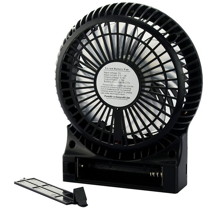 E-joy&reg; Mini USB Powered Flexible Gooseneck Fan LED Cooling Flashing USB Temperature Fan for PC Laptop Notebook... N37