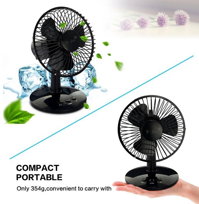 E-joy&reg; Mini USB Powered Flexible Gooseneck Fan LED Cooling Flashing USB Temperature Fan for PC Laptop Notebook... N40