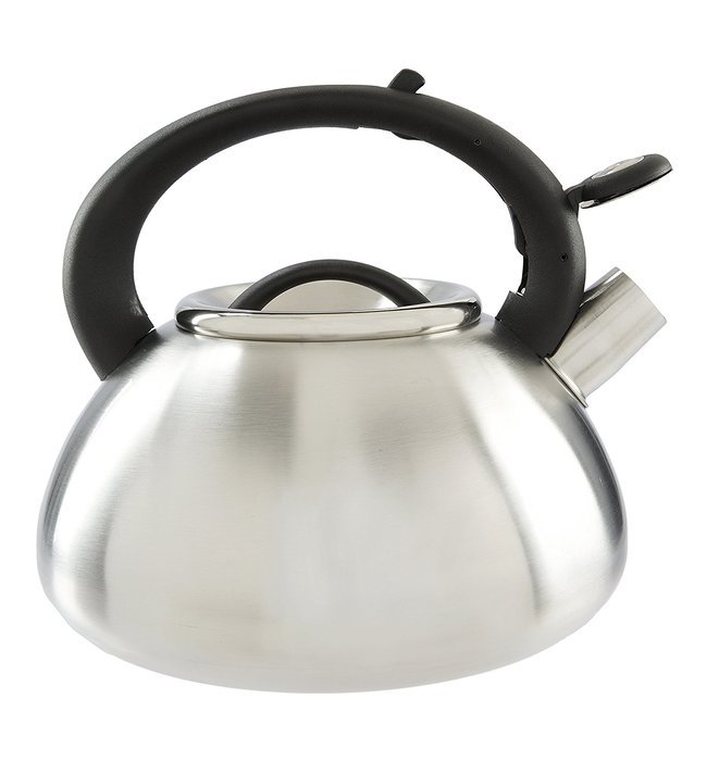 Primula Avalon Whistling Kettle - Whistling Spout, Locking Spout Cover, and Stay-Cool Handle - Stainless Steel... N19