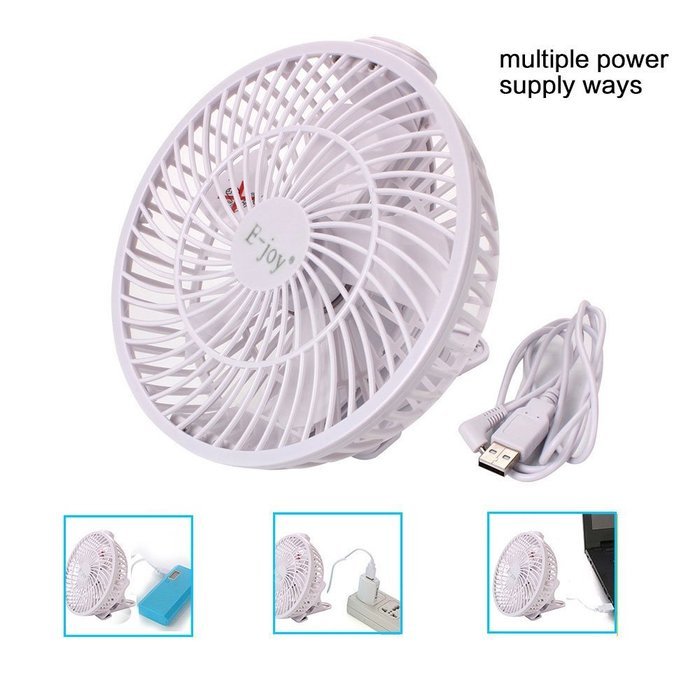 E-joy&reg; Mini USB Powered Flexible Gooseneck Fan LED Cooling Flashing USB Temperature Fan for PC Laptop Notebook... N45