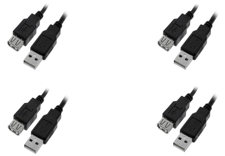 C&E 10 Pack USB 2.0 Extension Cable 15 Feet CNE460272 N2