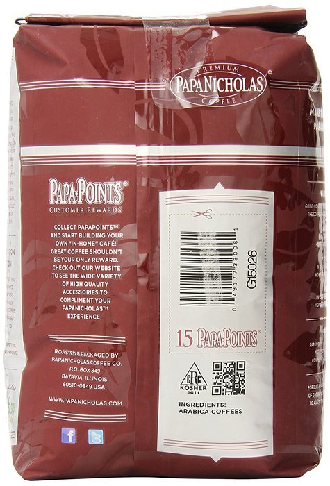 PapaNicholas Coffee Whole Bean Coffee, Italian Espresso, 10 Ounce N101