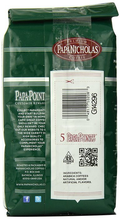 PapaNicholas Coffee Whole Bean Coffee, Italian Espresso, 10 Ounce N103
