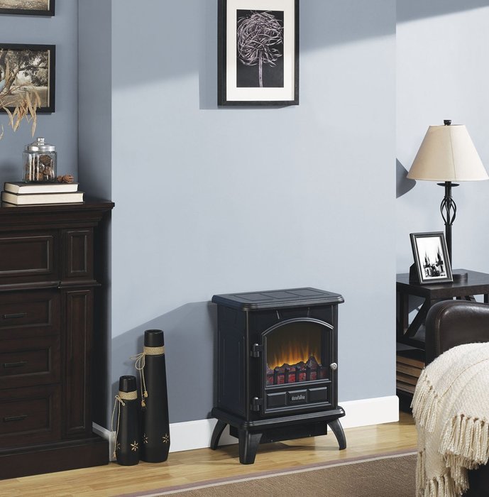 Duraflame DFS-500-0 Thomas Electric Stove with Heater, Black N3