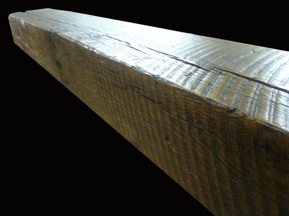 Reclaimed Oak Barnwood Beam Fireplace Mantel (4x6x60) N6
