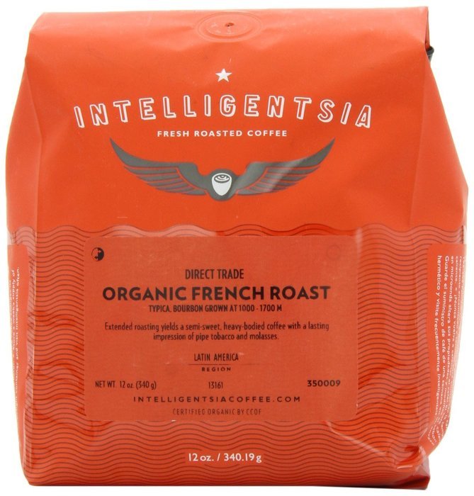Intelligentsia Organic French Roast, Whole Bean Coffee, 12-Ounce N2
