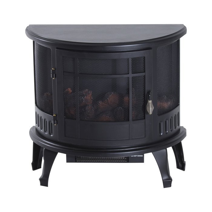 HomCom 36&rdquo; 1500W Wall Mounted Electric Fireplace w/Remote - Black N4