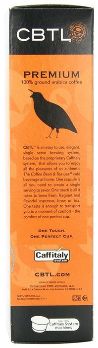 CBTL Premium Espresso Capsules By The Coffee Bean & Tea Leaf, 10 Count Box N2