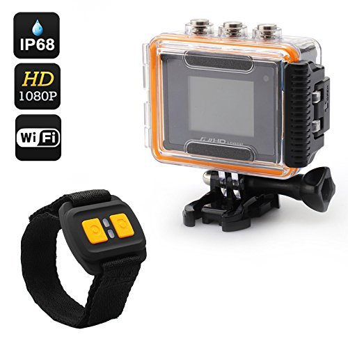 Full HD Sports Camera 'Purview' - 1080p, 30FPS, Wi-Fi, Wrist Strap Remote, 170 Degree Lens, IP68 Waterproof N2