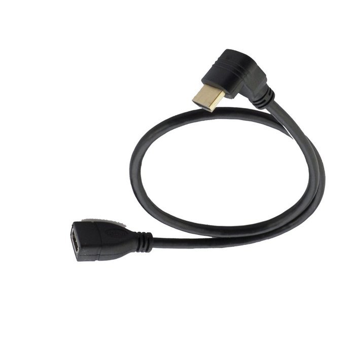 Seadream 20" 50CM 90 Degree HDMI Right-toward Male to HDMI Female Cable Adapter Connector (Right-toward) N2