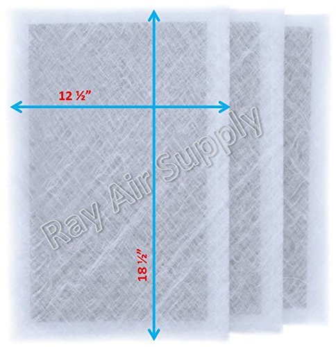 Dynamic Air Cleaner Replacement Filter Pads 14x21 Refills (3 Pack) White N2
