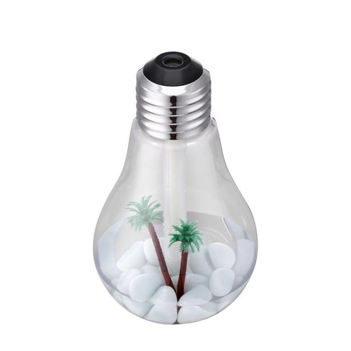 Alonea Lamp Humidifier Home Aroma LED Humidifier Air Diffuser Purifier Atomizer (Silver) N3