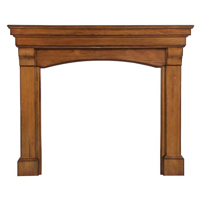 The Blue Ridge Fireplace Mantel Surround Finish: Oak Distressed, Shelf Length: 77.5" N4