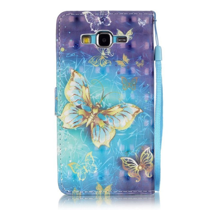 Samsung Galaxy Grand Prime Case,Yaheeda [3D Colored Drawing] [Flip Fit] Premium PU Leather Card-Slots Cash-Slots... N27
