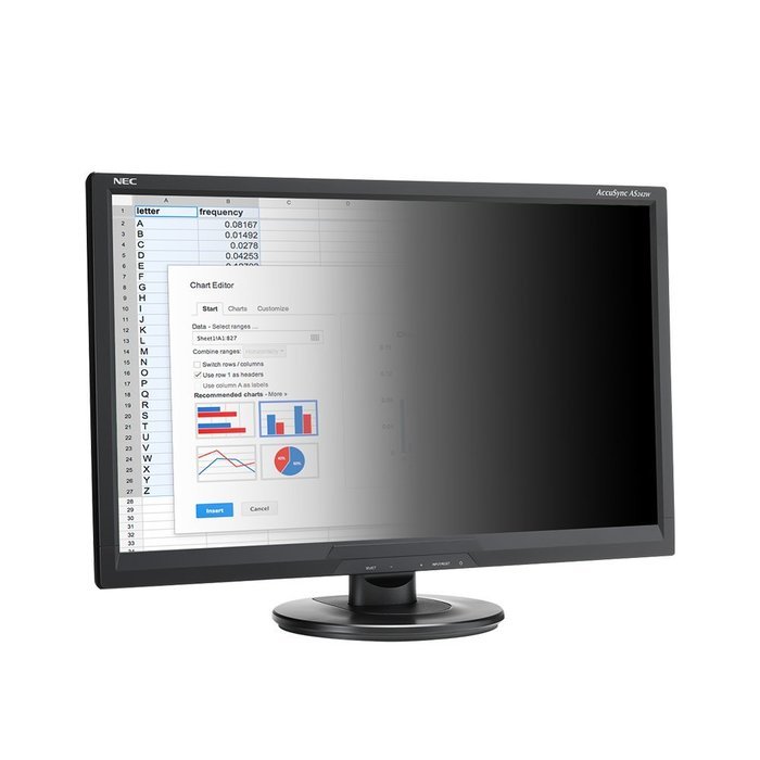 Deltatouch Privacyview PVN2429 24in LED Desktop Privacy Monitor with Integrated 3M Filter...