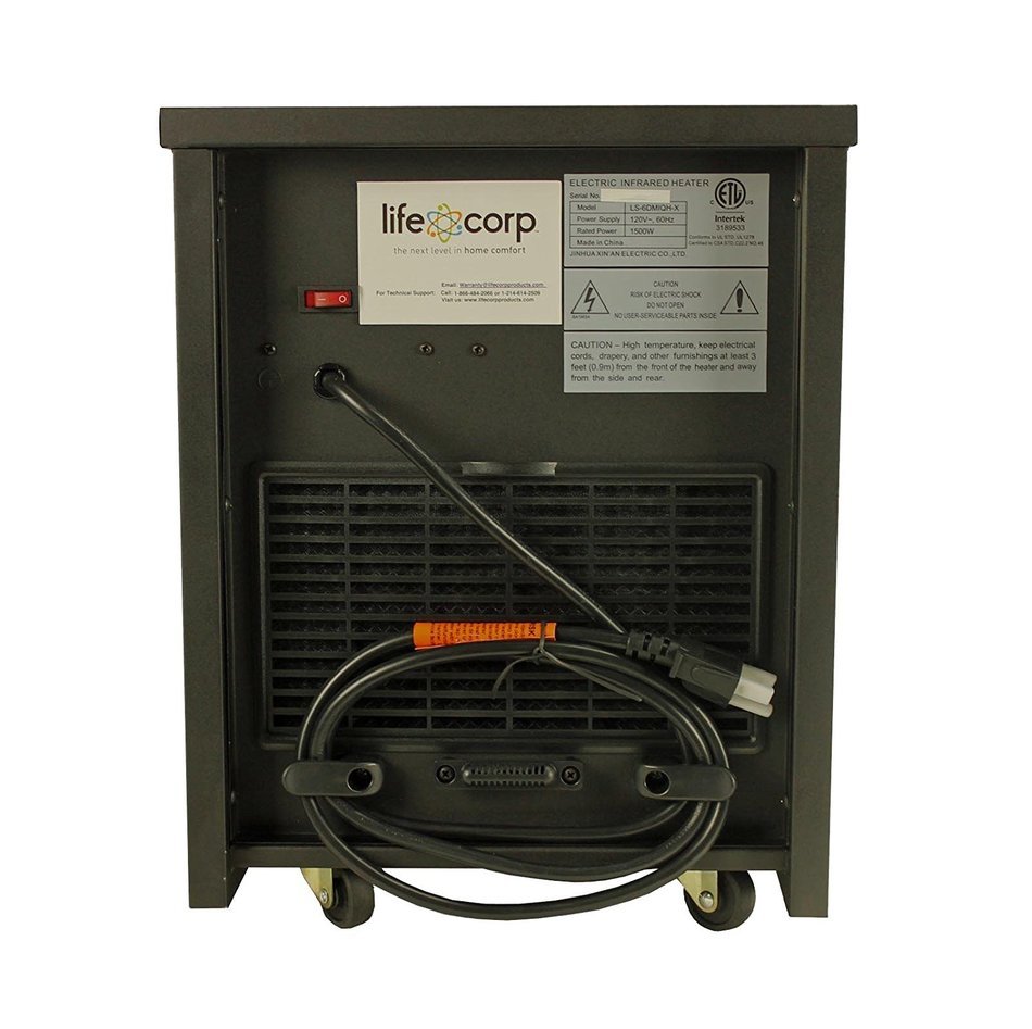 (2) LifeSmart LifePro 6 Element 1500W Electric Infrared Heaters N3