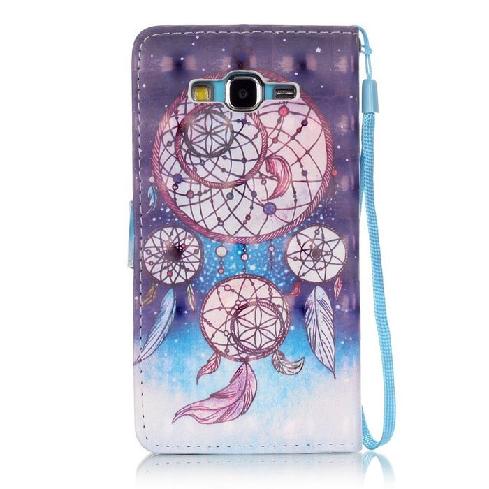 Samsung Galaxy Grand Prime Case,Yaheeda [3D Colored Drawing] [Flip Fit] Premium PU Leather Card-Slots Cash-Slots... N40